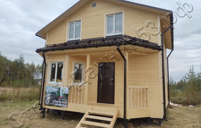 1 Каркасный дом Д-9, 7х7м, 89 М², Московская область, Раменский район, СНТ «ИС Базис» (33)